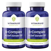 2x Vitakruid B-Complex Actief Zonder B6 90 vegancapsules