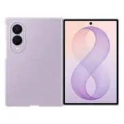 Samsung Galaxy Z Fold 8 Siliconen Back Cover met Magneet Paars