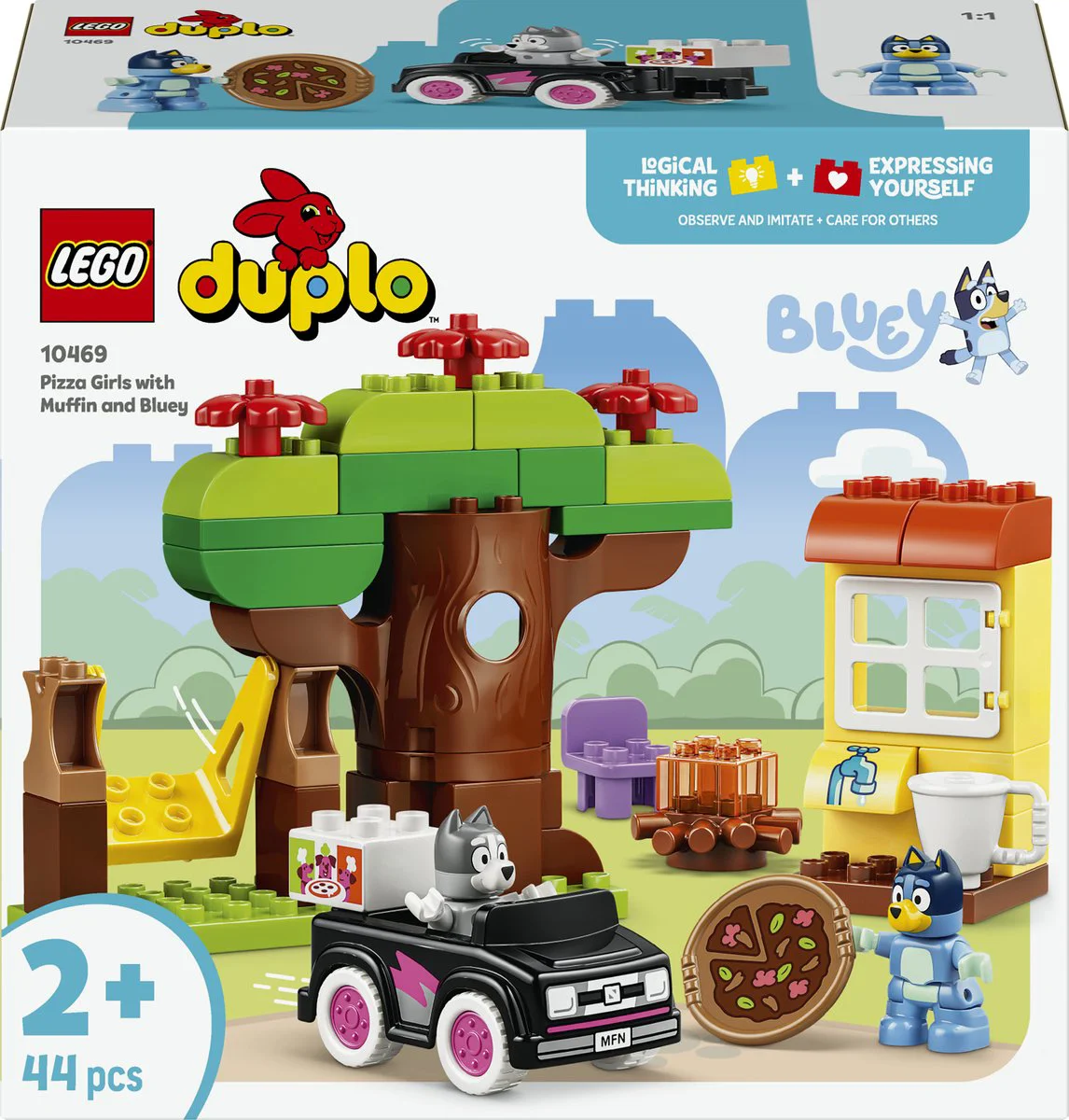 LEGO DUPLO Pizzameisjes met Muffin en Bluey 10469