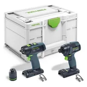 Festool TID 18 Basic-Set T18 Accu combiset 2-delig (TID 18 + T18+3) 18V Basic Body in Systainer - 578813