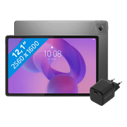 Lenovo Idea Tab Plus 12,1 inch 256GB Wifi Grijs met Stylus + BlueBuilt Oplader