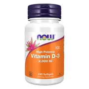 NOW Vitamine D3 2000 IE Softgels 240SG
