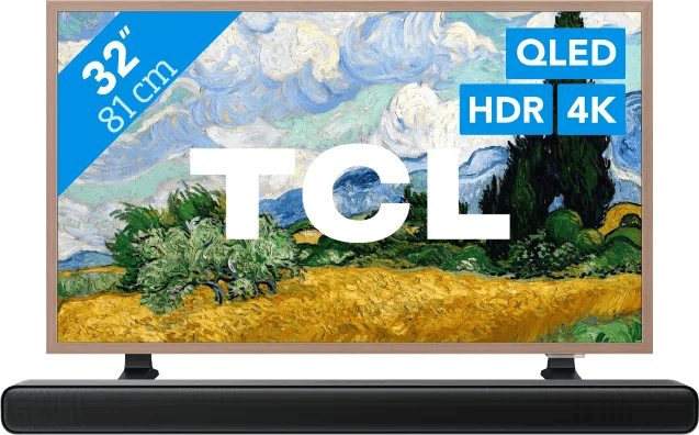 TCL QLED 32" A400 Pro (2026) + TCL S45H 2.0 Soundbar