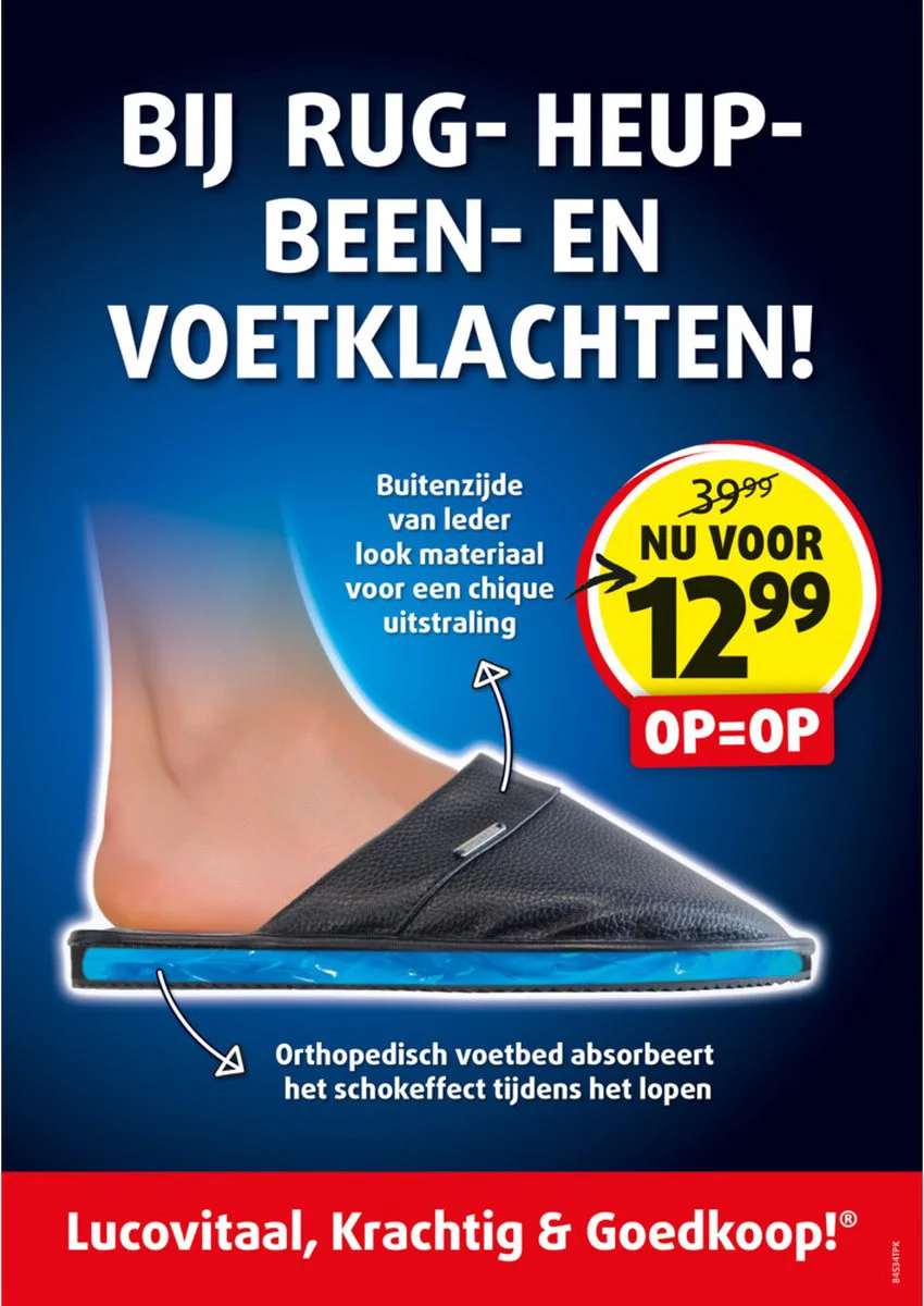 Lucovitaal Orthopedische Zweedse Muiltjes MT 45 1PR