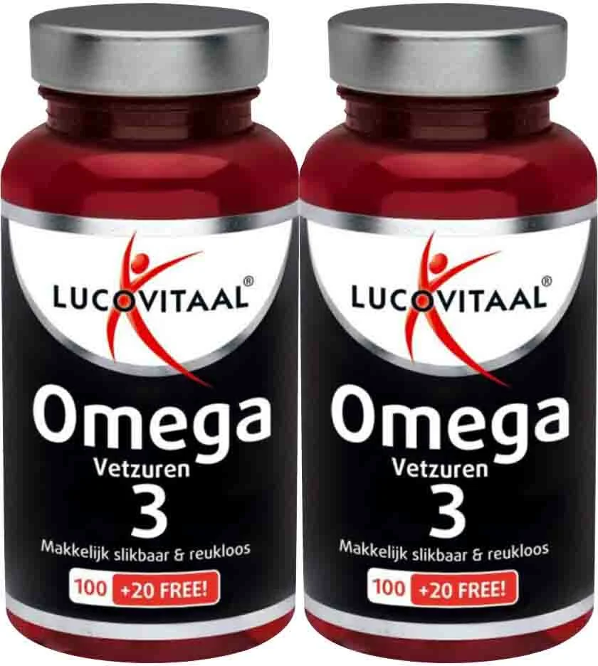 2x Lucovitaal Omega 3 Vetzuren 120 capsules