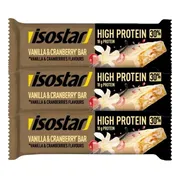 3x Isostar High Protein 30 Vanilla Cranberry 55 gr