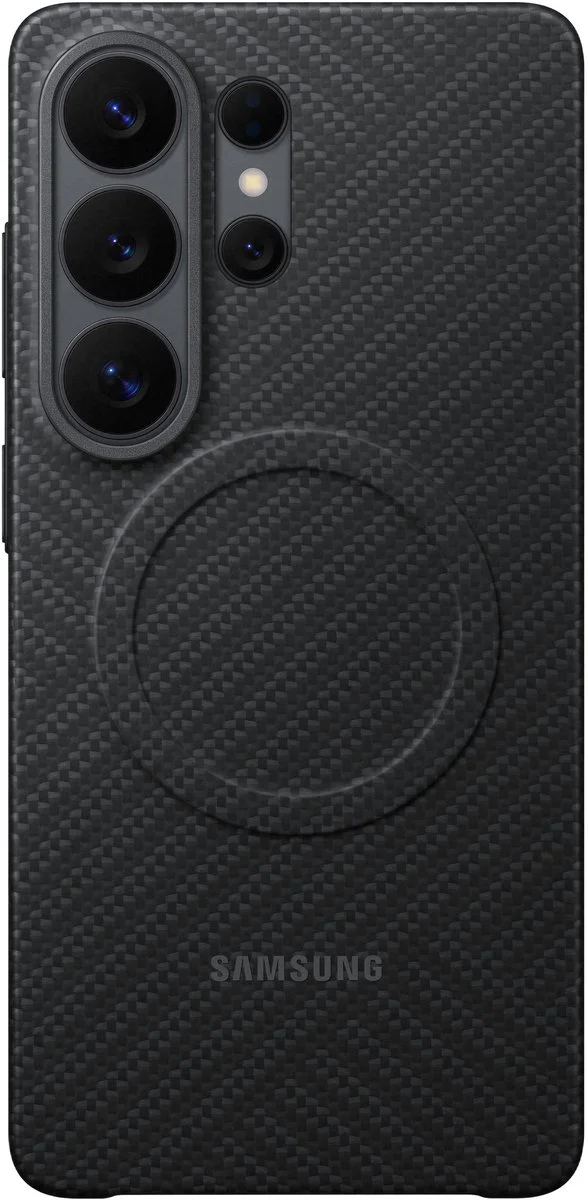 Samsung Galaxy S26 Ultra Carbon Back Cover met Magneet Zwart