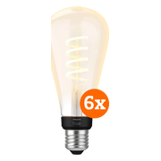 Philips Hue Filament White Ambiance Edison XL 6-pack