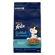 Felix Kattenvoer Droog Dubbel Zo Lekker Adult Zalm & Zeevis 4 kg