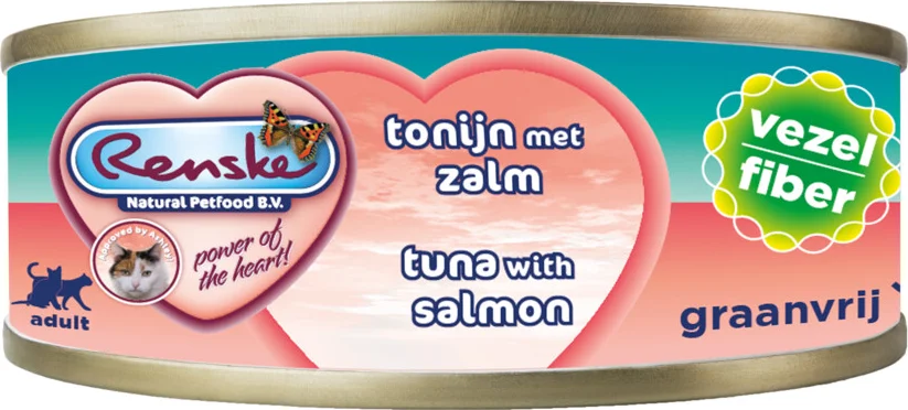 Renske Vezel Kattenvoer Nat Tonijn - Zalm 70 gr