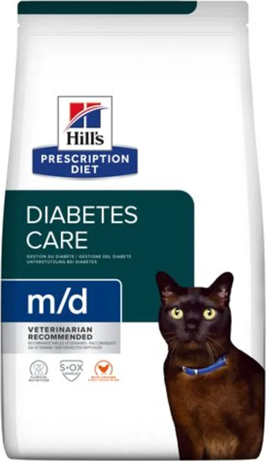 Hill's Prescription Diet m/d Diabetes Care Kattenvoer Droog Kip 3 kg