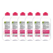 6x Garnier SkinActive Micellair Reinigingswater voor Droge Huid 400 ml