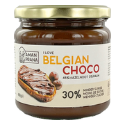 Aman Prana I Love Belgian Choco Hazelnootpasta 400GR