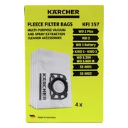 Karcher Stofzuigerzak voor WD 2 Plus / WD 3 (4x)