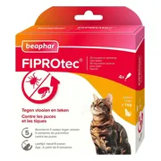 Beaphar Fiprotec Anti Vlooiendruppels Kat vanaf 1 kg 4 stuks