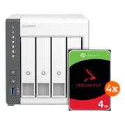QNAP TS-433-4G + Seagate Ironwolf 16TB (4x4TB)