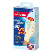 Vileda Natural Latex Handschoenen 100 Stuks