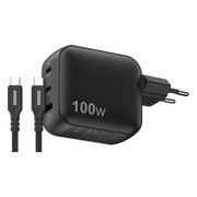 Sitecom 100W GaN Power Delivery Oplader + Sitecom USB-C naar USB-C Kabel 2m