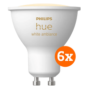 Philips Hue White Ambiance GU10 6-pack