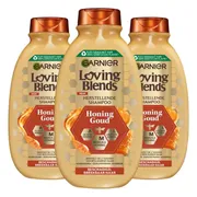 3x Garnier Loving Blends Honing Goud Shampoo 300 ml