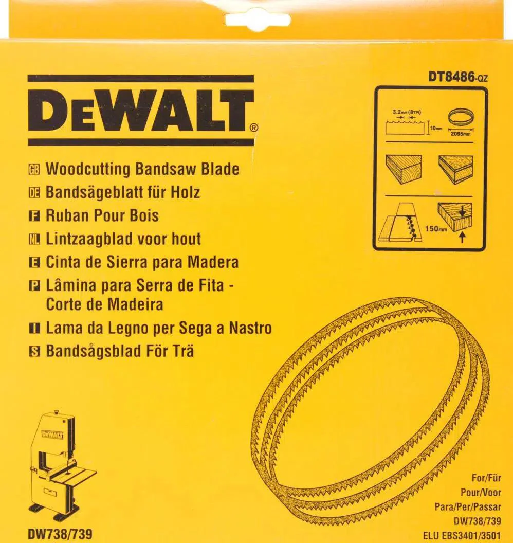 DeWALT DT8486 Lintzaagblad 2095 x 10 x 0.6mm 8TPI