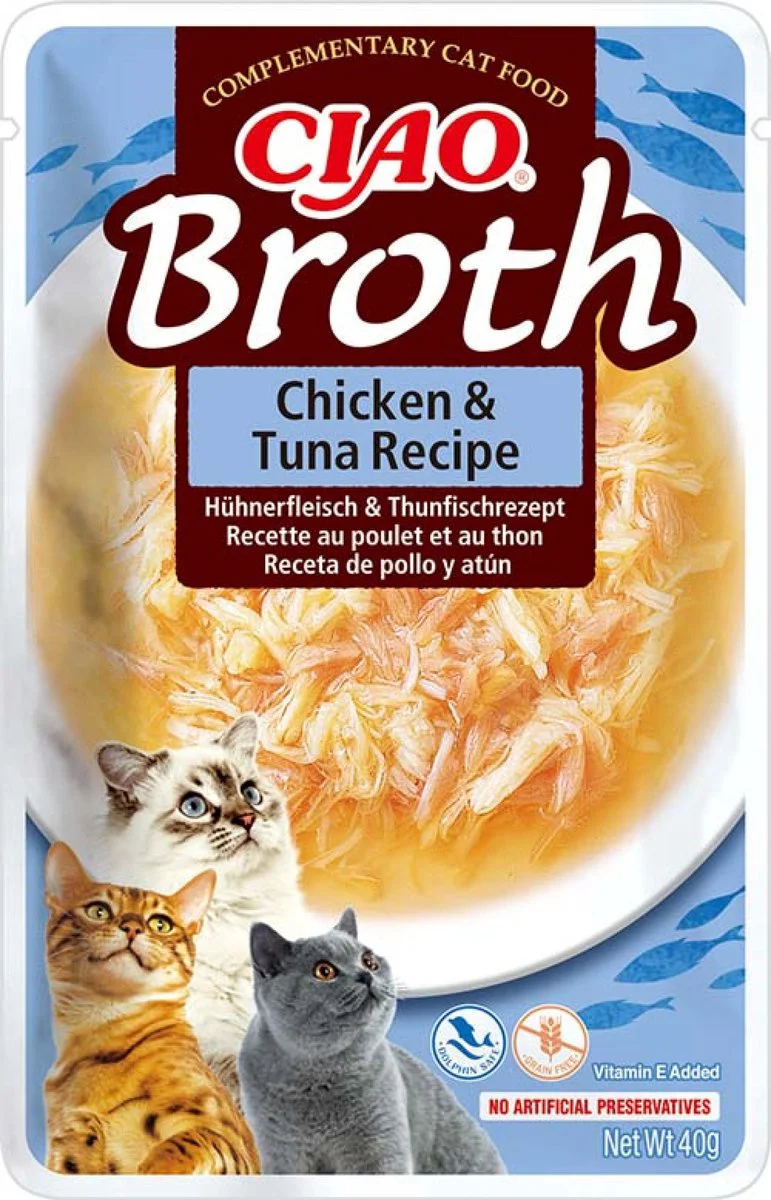 Ciao Broth Kattensnack Chicken & Tuna 40 gr