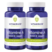 2x Vitakruid Vitamine A 4000 IE Vegan 90 capsulesvegan