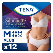 TENA Silhouette Underwear Low Waist White M Plus 12ST