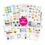 Joyage Bullet journal stickers Deluxe - 482 stickers - Planner stickers voor agenda - Bullet journal producten - Stickers volwassenen - Kado vrouwen - Bullet journal accesoires - Black friday 2024 deals