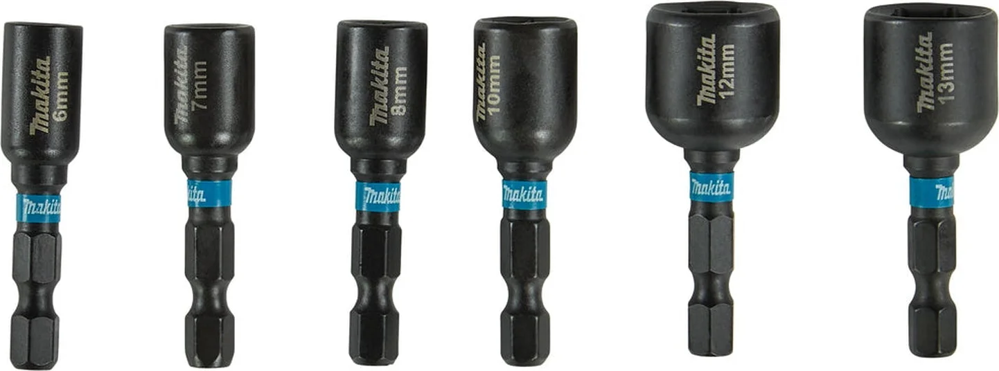 Makita Impact Black Krachtdoppenset 1/4" Zeskant | 6-delig - E-15768