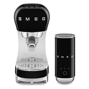 SMEG ECF12BLEU Zwart + melkopschuimer