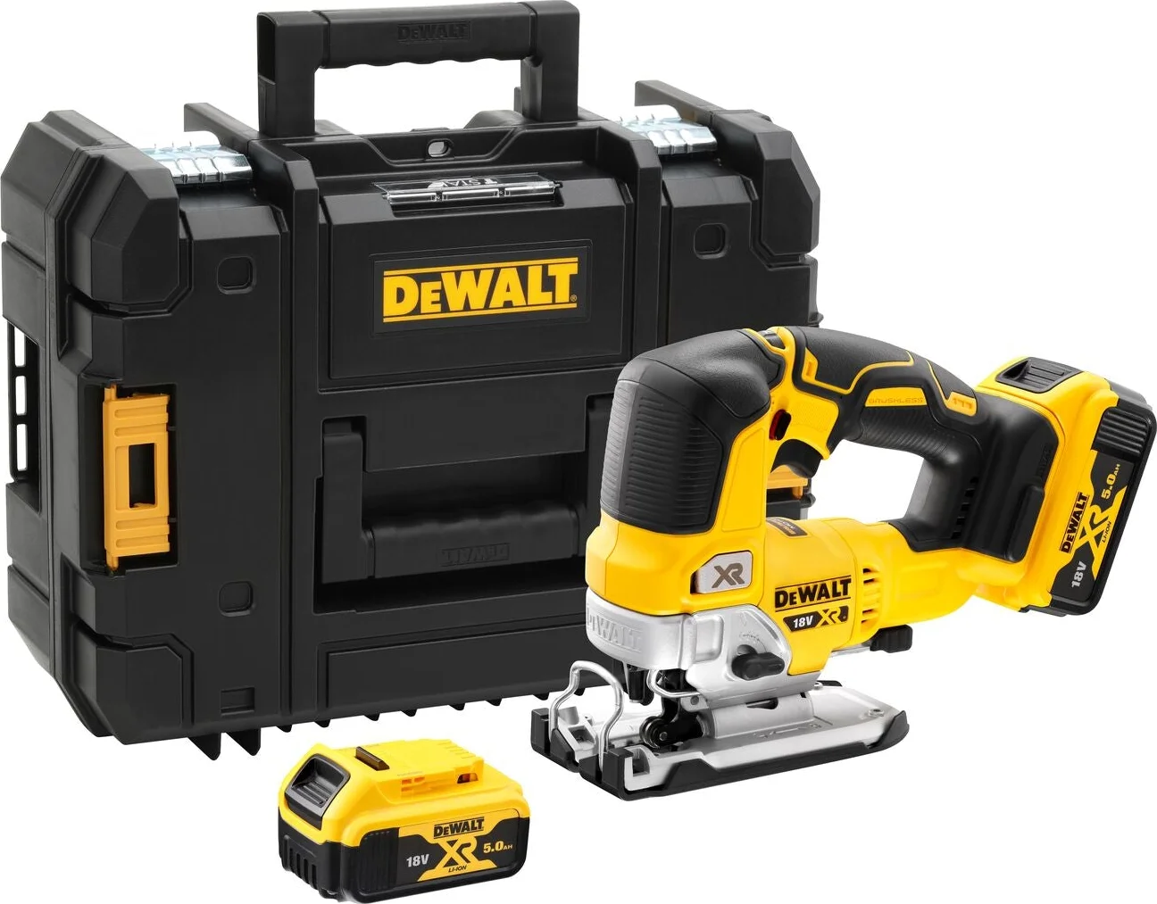 DeWALT DCS334P2 Accu decoupeerzaag 18V XR 5.0Ah in TSTAK