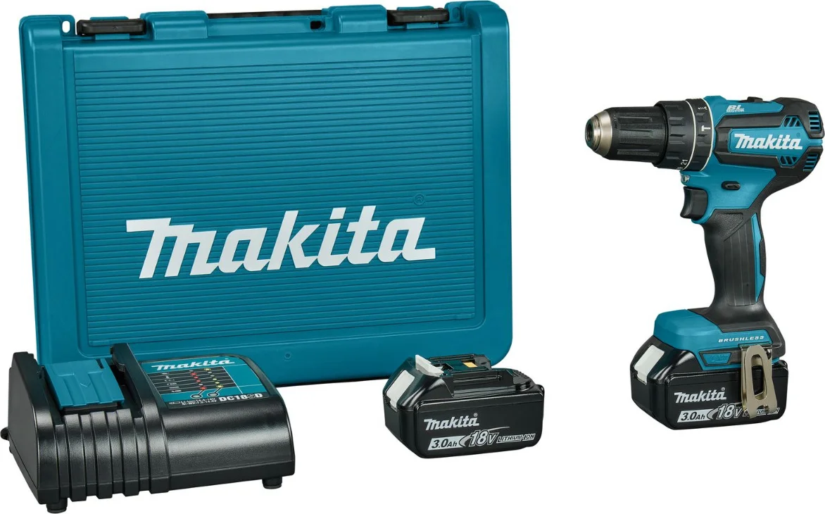 Makita DHP485SFE Accu klop-/schroefboormachine 18V 3.0Ah in koffer