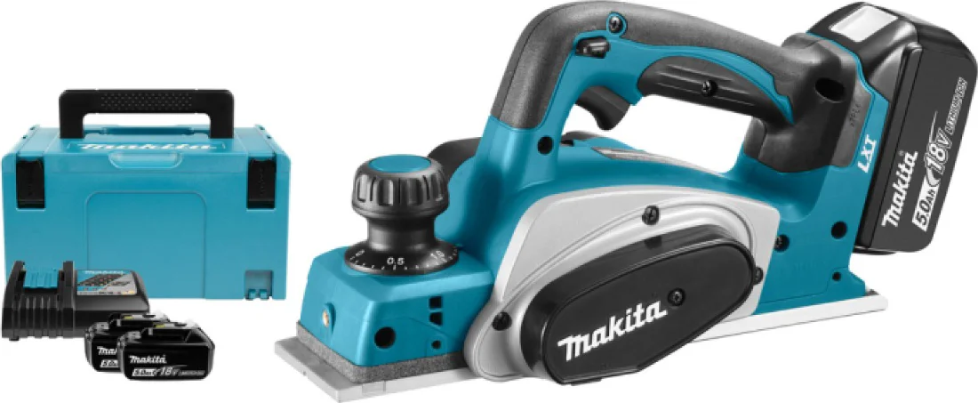 Makita DKP180RTJ Accu Schaafmachine 18V 5.0Ah in Mbox