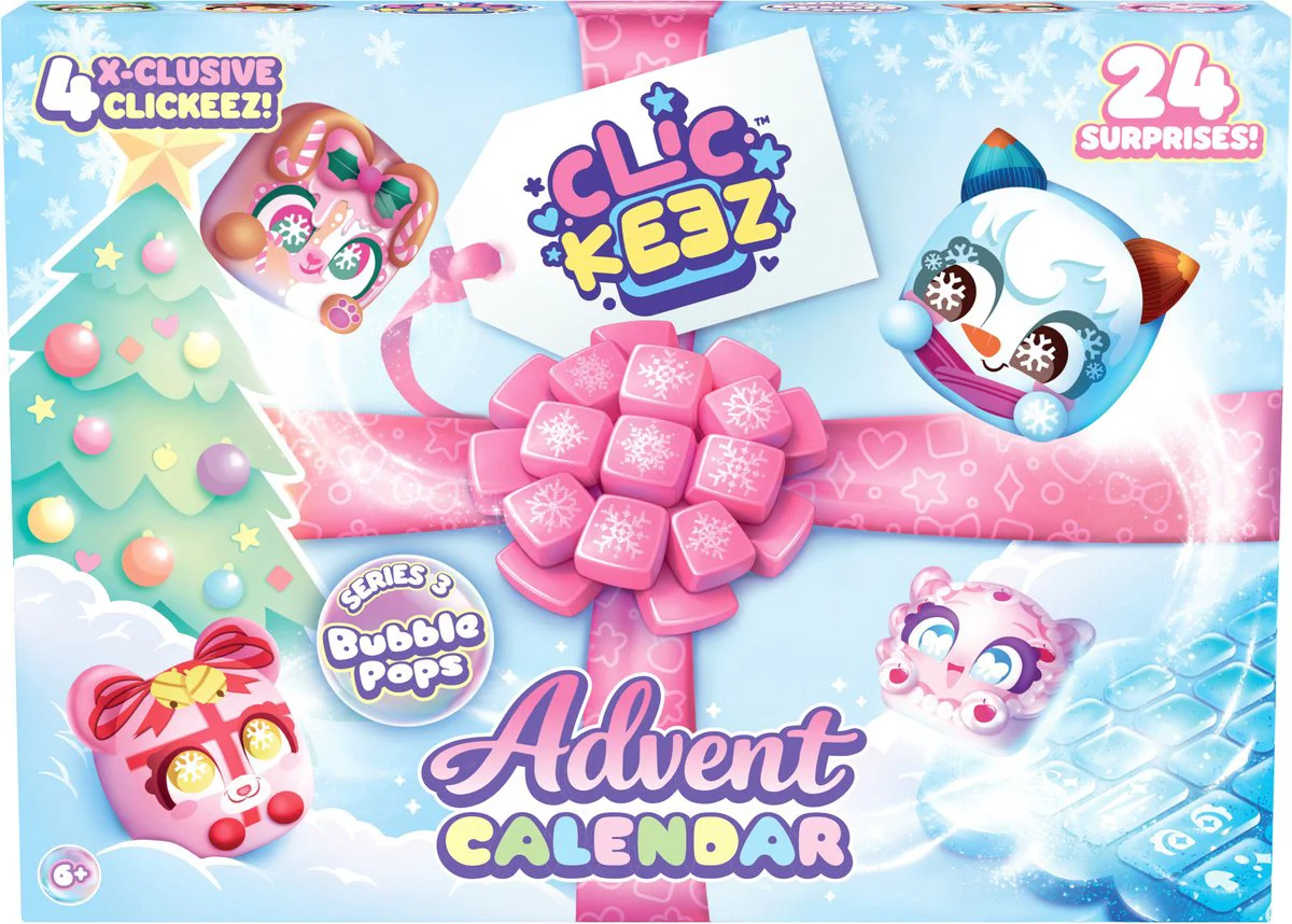 Goliath Clickeez Series 3 - Advent Calendar - Fidget - Verzamel ze allemaal - Anti Stress - Speelgoed - Ontspanning - Toetsenbord Fidget - Met een nieuw klikgeluid!