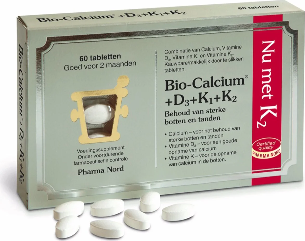 Pharma Nord Bio-Calcium+D3+K1+K2 Tabletten 60TB