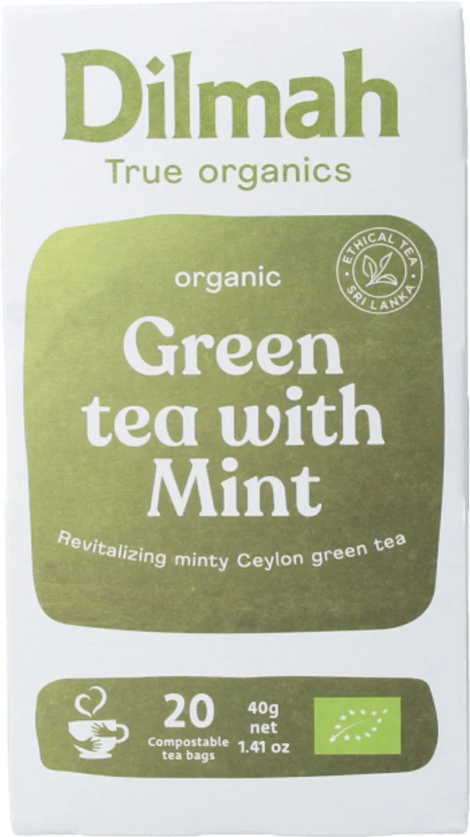 Dilmah Organic Green Tea Mint 20ZK