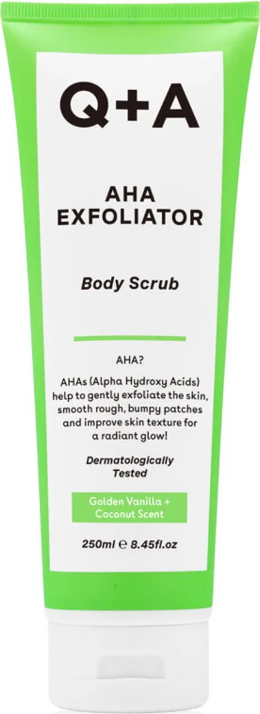Q+A AHA Exfoliator Body Scrub 250 ml