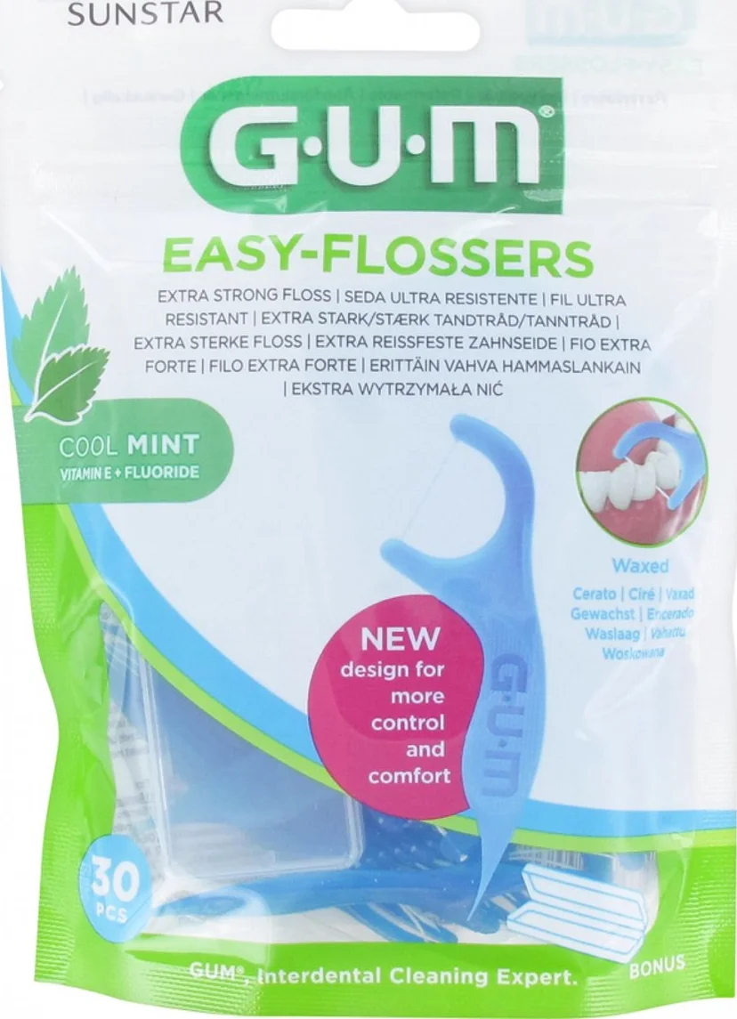 GUM Easy Flossers Cool Mint 30ST