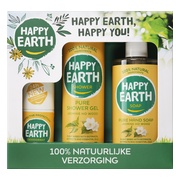 Happy Earth Giftset Jasmine Ho Wood, Deo/Showergel/Handsoap