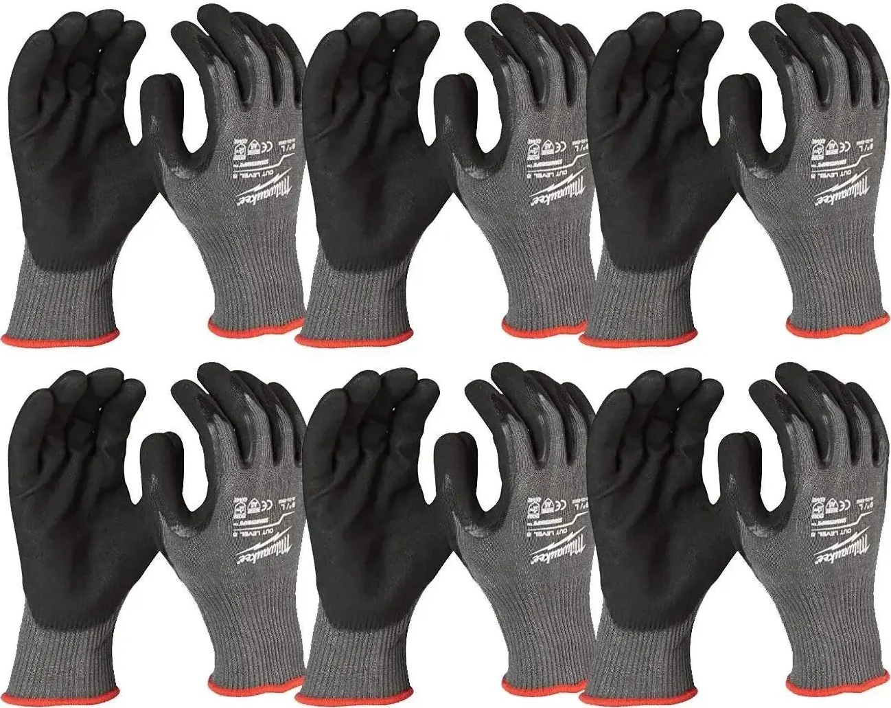 Milwaukee Snijbestendige handschoenen klasse 5 12 Pack Cut Level 5 Handschoenen-M / 8 - 4932471622