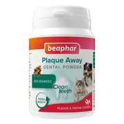 3x Beaphar Plaque Away Dental Powder 80 gr