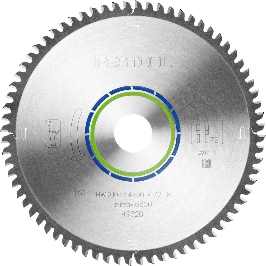 Festool HW 210x2,4x30 TF72 Cirkelzaagblad - 493201