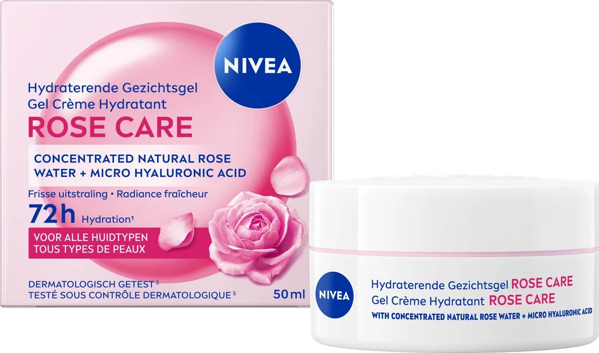NIVEA Hydraterende Gezichtsgel Rose Care 50 ml