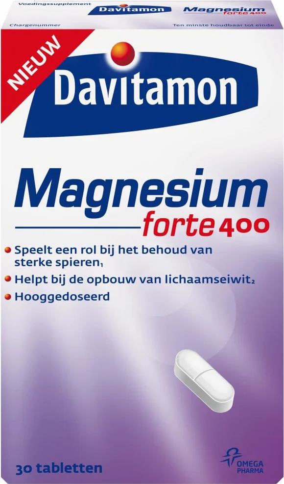 4x Davitamon Magnesium 400 mg 30 tabletten