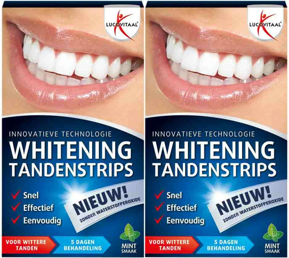 2x Lucovitaal Whitening Tandenstrips 5 sets