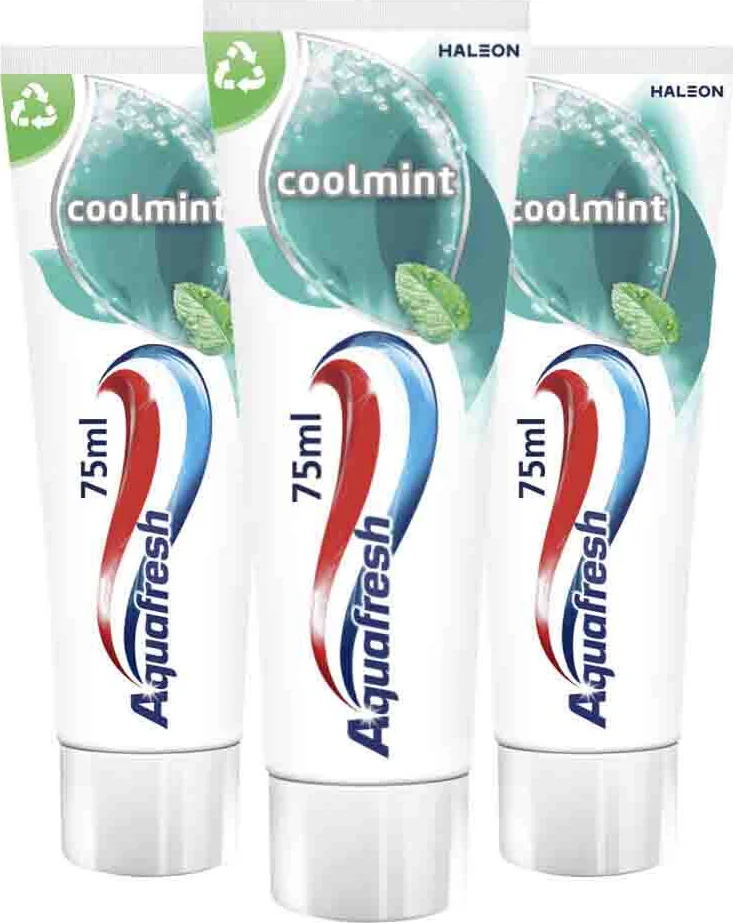 3x Aquafresh Tandpasta Coolmint 75 ml
