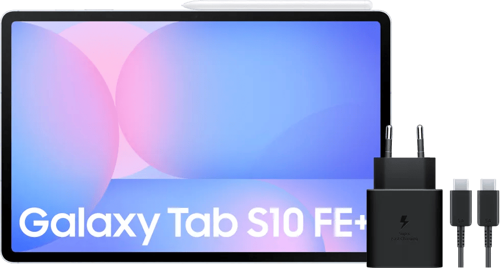 Samsung Galaxy Tab S10 FE Plus 13,1 inch 256GB Wifi Lichtblauw + Oplaadpakket