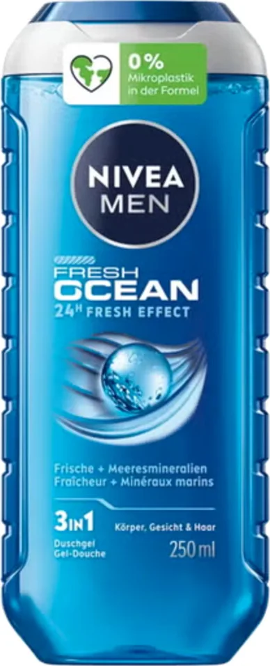 NIVEA Men Shampoo & Douchegel 3in1 Fresh Ocean 250 ml