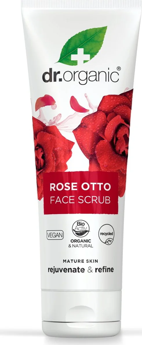 Dr Organic Rose Otto Gezichtsscrub 125ML